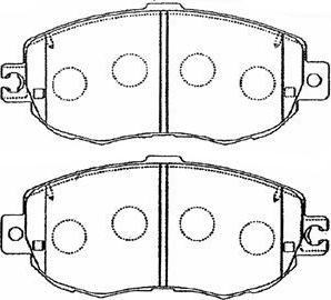 Aisin A1N055 - Тормозные колодки, дисковые, комплект unicars.by