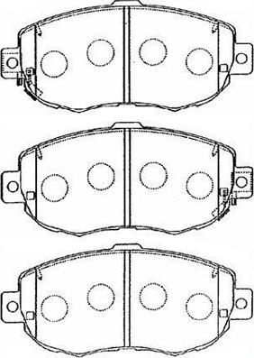 Aisin A1N056 - Тормозные колодки, дисковые, комплект unicars.by