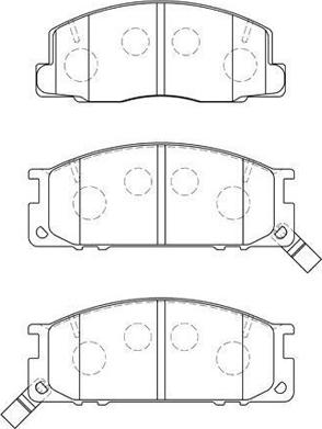 Aisin A1N083 - Тормозные колодки, дисковые, комплект unicars.by