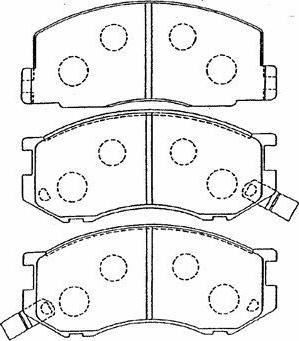 AISIN A1N078 - Тормозные колодки, дисковые, комплект unicars.by