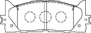 Aisin A1N154 - Тормозные колодки, дисковые, комплект unicars.by