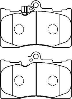 Aisin A1N166 - Тормозные колодки, дисковые, комплект unicars.by