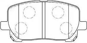 Aisin A1N105 - Тормозные колодки, дисковые, комплект unicars.by