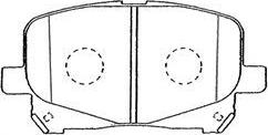 Aisin A1N101 - Тормозные колодки, дисковые, комплект unicars.by