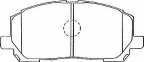 Aisin A1N103 - Тормозные колодки, дисковые, комплект unicars.by