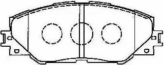 Aisin A1N129 - Тормозные колодки, дисковые, комплект unicars.by