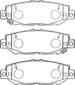 AISIN A2N059 - Тормозные колодки, дисковые, комплект unicars.by