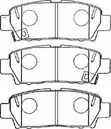 Aisin A2N057 - Тормозные колодки, дисковые, комплект unicars.by