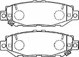 Aisin A2N084 - Тормозные колодки, дисковые, комплект unicars.by