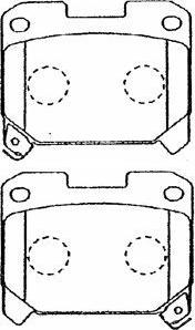 AISIN A2N027 - Тормозные колодки, дисковые, комплект unicars.by