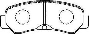 Aisin A2N076 - Тормозные колодки, дисковые, комплект unicars.by