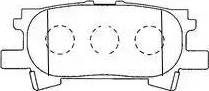 Aisin A2N111 - Тормозные колодки, дисковые, комплект unicars.by