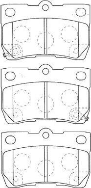 Aisin A2N118 - Тормозные колодки, дисковые, комплект unicars.by