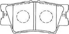 AISIN A2N130 - Тормозные колодки, дисковые, комплект unicars.by