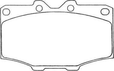 AISIN ASN-60 - Тормозные колодки, дисковые, комплект unicars.by