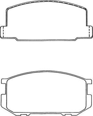 Aisin ASN-67 - Тормозные колодки, дисковые, комплект unicars.by