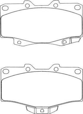 Aisin ASN-199 - Тормозные колодки, дисковые, комплект unicars.by