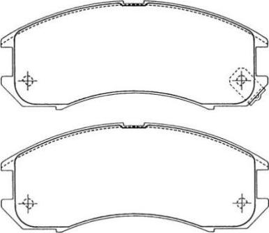 AISIN ASN-190 - Тормозные колодки, дисковые, комплект unicars.by