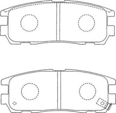 MEC-Diesel 577870 - Тормозные колодки, дисковые, комплект unicars.by