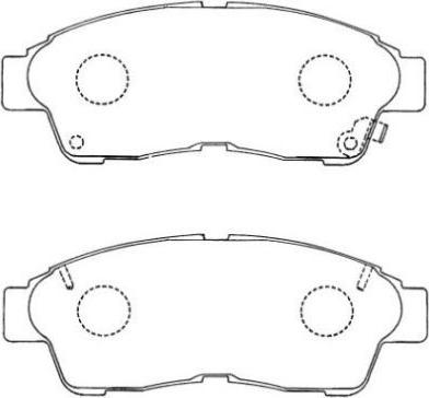 Aisin ASN-154 - Тормозные колодки, дисковые, комплект unicars.by