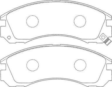 Aisin ASN-151 - Тормозные колодки, дисковые, комплект unicars.by