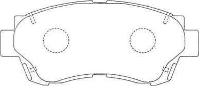 Aisin ASN-157 - Тормозные колодки, дисковые, комплект unicars.by