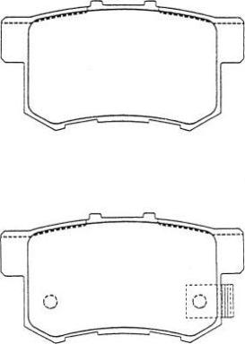 Pemebla JAPPP-405AF - Тормозные колодки, дисковые, комплект unicars.by