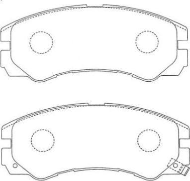 AISIN ASN-139 - Тормозные колодки, дисковые, комплект unicars.by