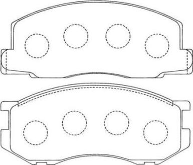 Aisin ASN-136 - Тормозные колодки, дисковые, комплект unicars.by