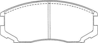 Aisin ASN-121 - Тормозные колодки, дисковые, комплект unicars.by