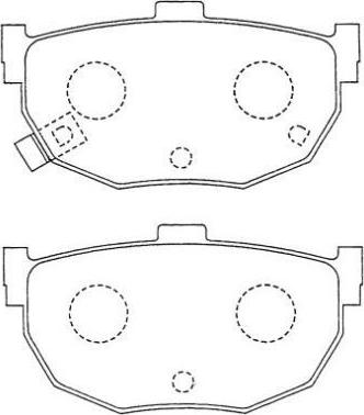 AISIN ASN-88 - Тормозные колодки, дисковые, комплект unicars.by