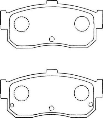 Aisin ASN-249 - Тормозные колодки, дисковые, комплект unicars.by