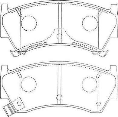 AISIN ASN-246 - Тормозные колодки, дисковые, комплект unicars.by