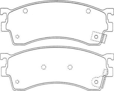 Aisin ASN-240 - Тормозные колодки, дисковые, комплект unicars.by