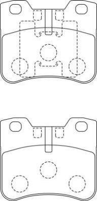 AISIN ASN-248 - Тормозные колодки, дисковые, комплект unicars.by