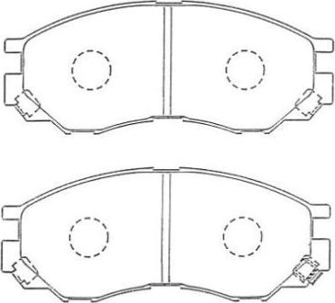 Aisin ASN-255 - Тормозные колодки, дисковые, комплект unicars.by