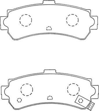 Aisin ASN-256 - Тормозные колодки, дисковые, комплект unicars.by