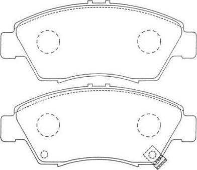 Aisin ASN-250 - Тормозные колодки, дисковые, комплект unicars.by