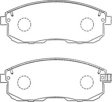 Aisin ASN-257 - Тормозные колодки, дисковые, комплект unicars.by