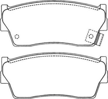 AISIN ASN-205 - Тормозные колодки, дисковые, комплект unicars.by