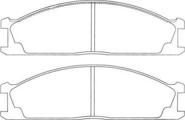 Aisin ASN-2006 - Тормозные колодки, дисковые, комплект unicars.by