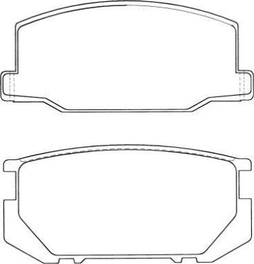 Aisin ASN-2002 - Тормозные колодки, дисковые, комплект unicars.by