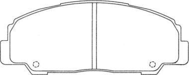 AISIN ASN-2007 - Тормозные колодки, дисковые, комплект unicars.by