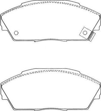 Aisin ASN-200 - Тормозные колодки, дисковые, комплект unicars.by