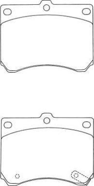 Aisin ASN-203 - Тормозные колодки, дисковые, комплект unicars.by