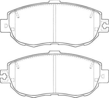 Aisin ASN-2020 - Тормозные колодки, дисковые, комплект unicars.by