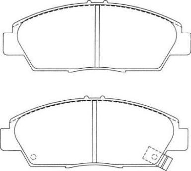 AISIN ASN-2028 - Тормозные колодки, дисковые, комплект unicars.by