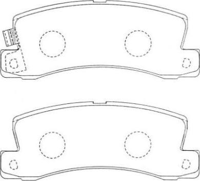 Aisin ASN-207F - Тормозные колодки, дисковые, комплект unicars.by