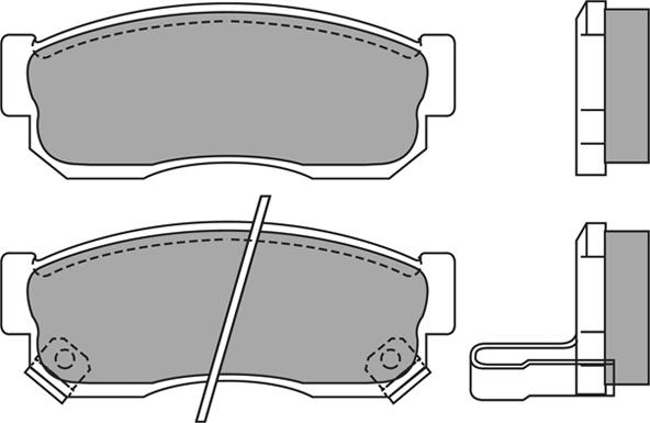 AISIN ASN-2157 - Тормозные колодки, дисковые, комплект unicars.by