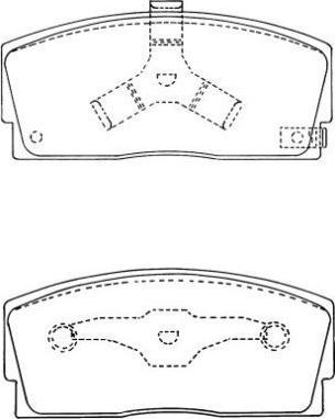 AISIN ASN-215 - Тормозные колодки, дисковые, комплект unicars.by